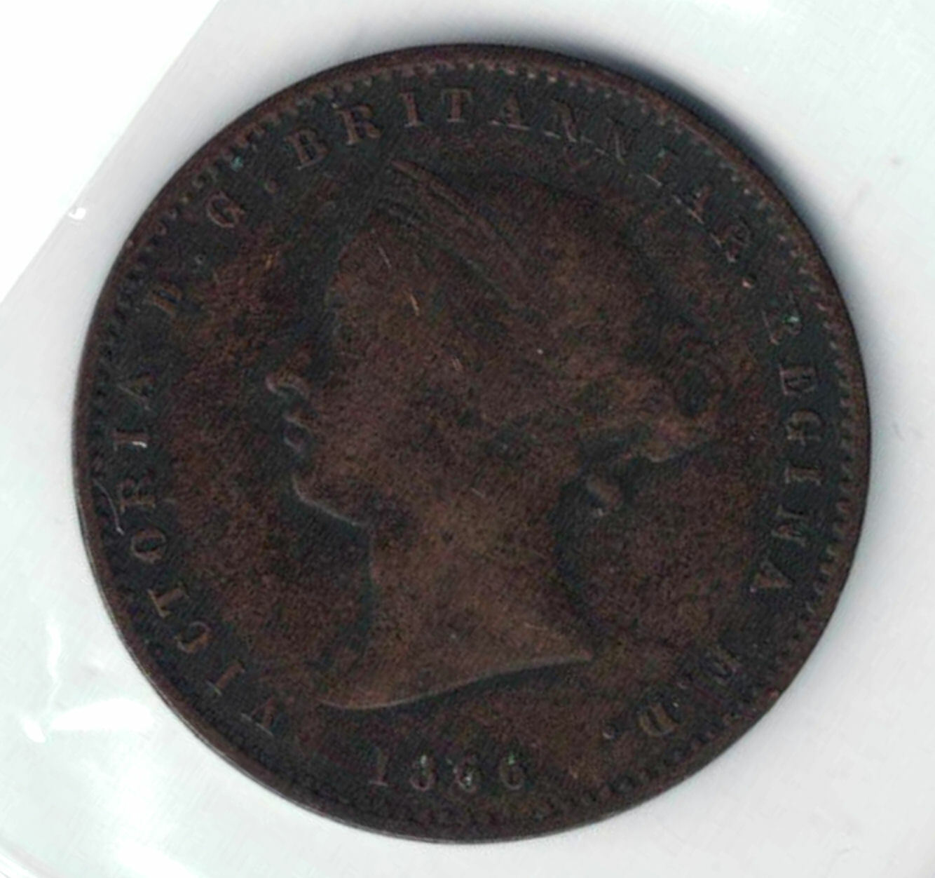 Jersey Coins - 1866   1/26 Schilling  *1154