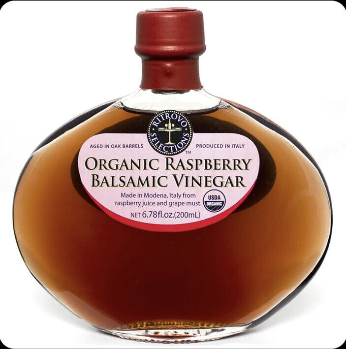Ritrovo Selections Organic Raspberry Balsamic Vinegar Of Modena 6.78 Fl.oz 200ml