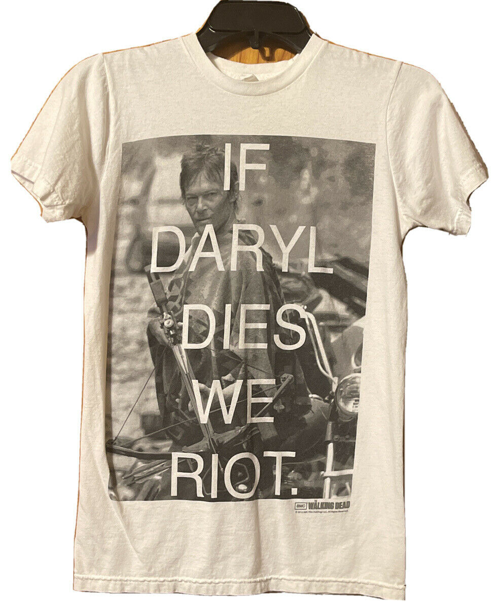 Walking Dead Featuring Daryl Women’s Short Sleeve Crew Neck T Shirt Size Xs