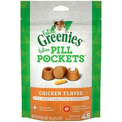 Feline Greenies Pill Pockets Cat Treats Chicken 1.6 Oz Standard Packaging