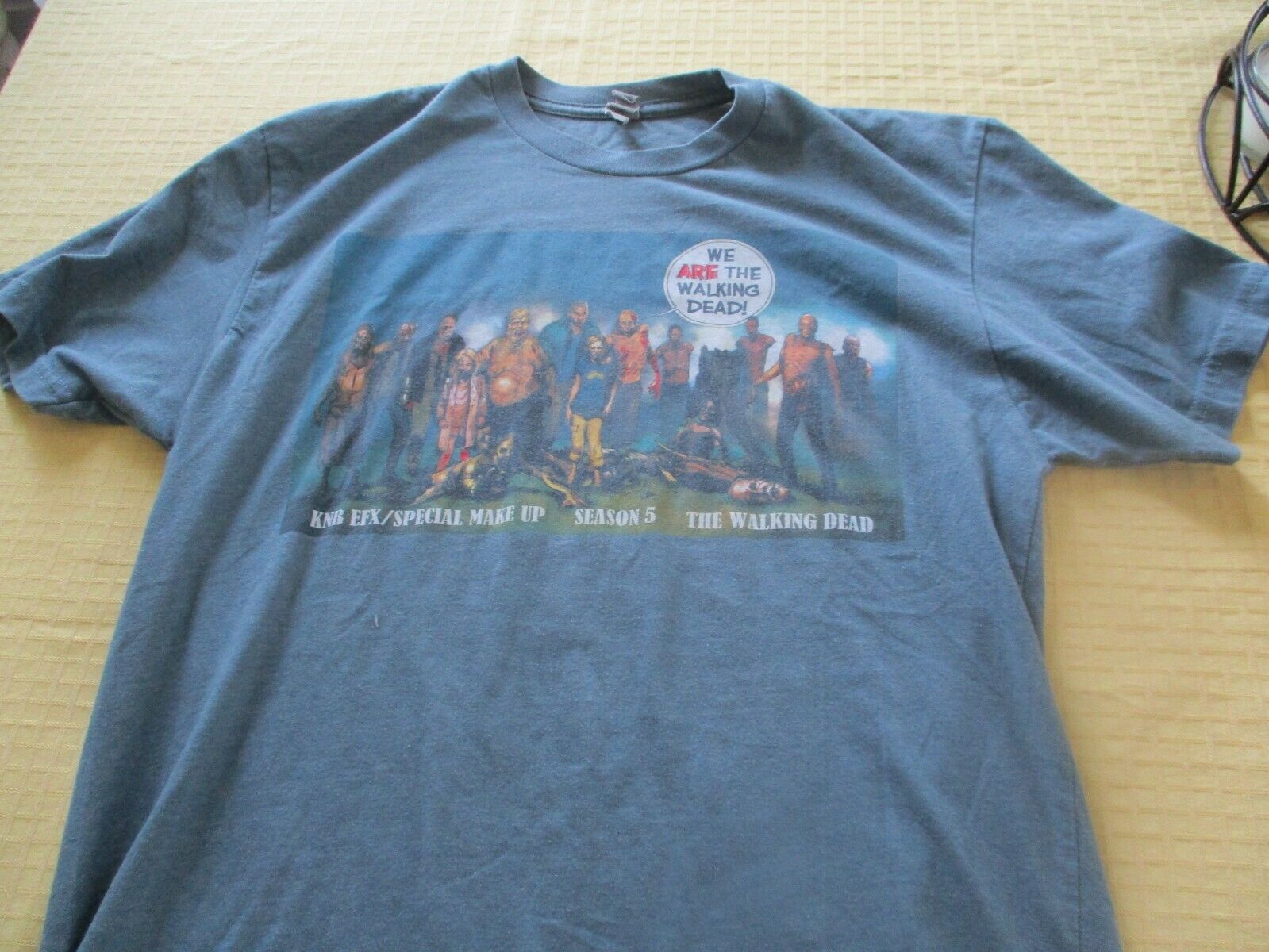 The Walking Dead Season 5 Efx Make Up Crew M T-shirt Andrew Lincoln Zombies