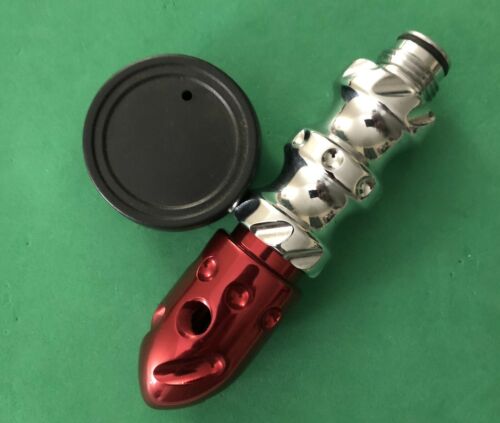 New 32 Degrees Expansion Chamber Gas Through Fore Grip Silver Red Paintball B7