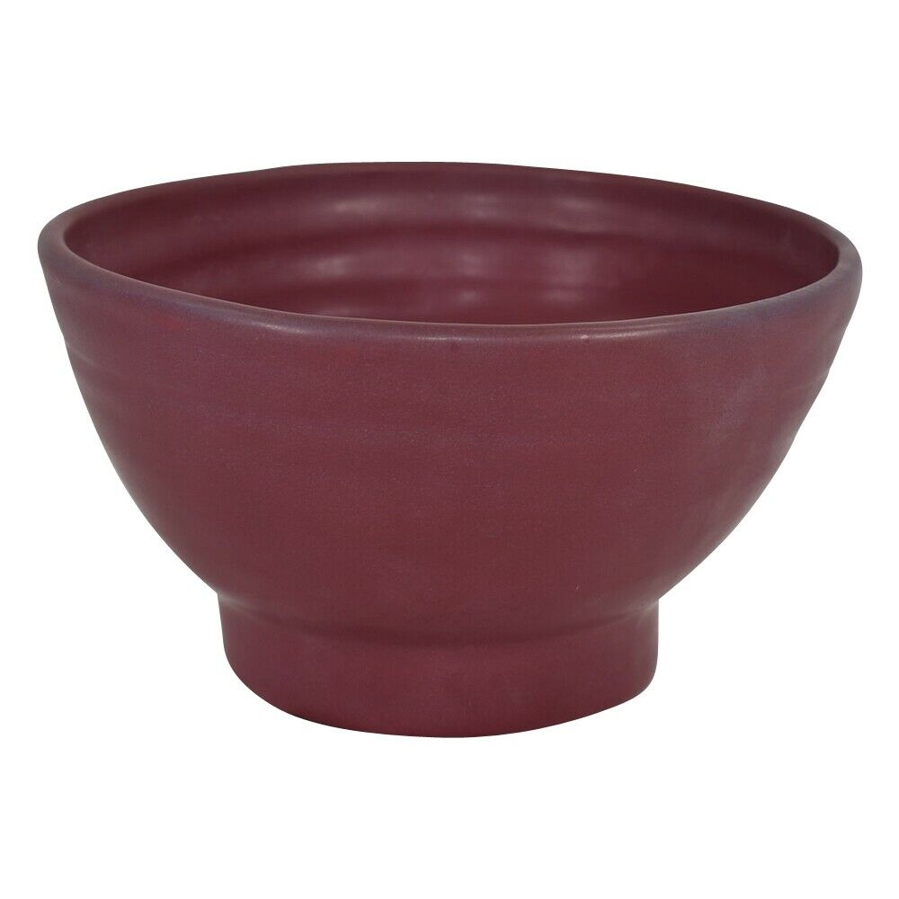 Van Briggle Pottery 1980s Large Hand Thrown Persian Rose Center Bowl (vernon)