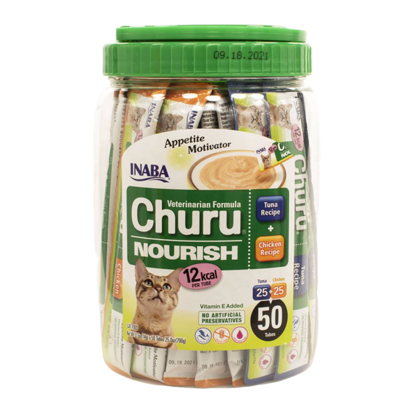 Inaba Churu Nourish Veterinary Formula Appetite Motivator Tuna & Chicken, 50 Tub
