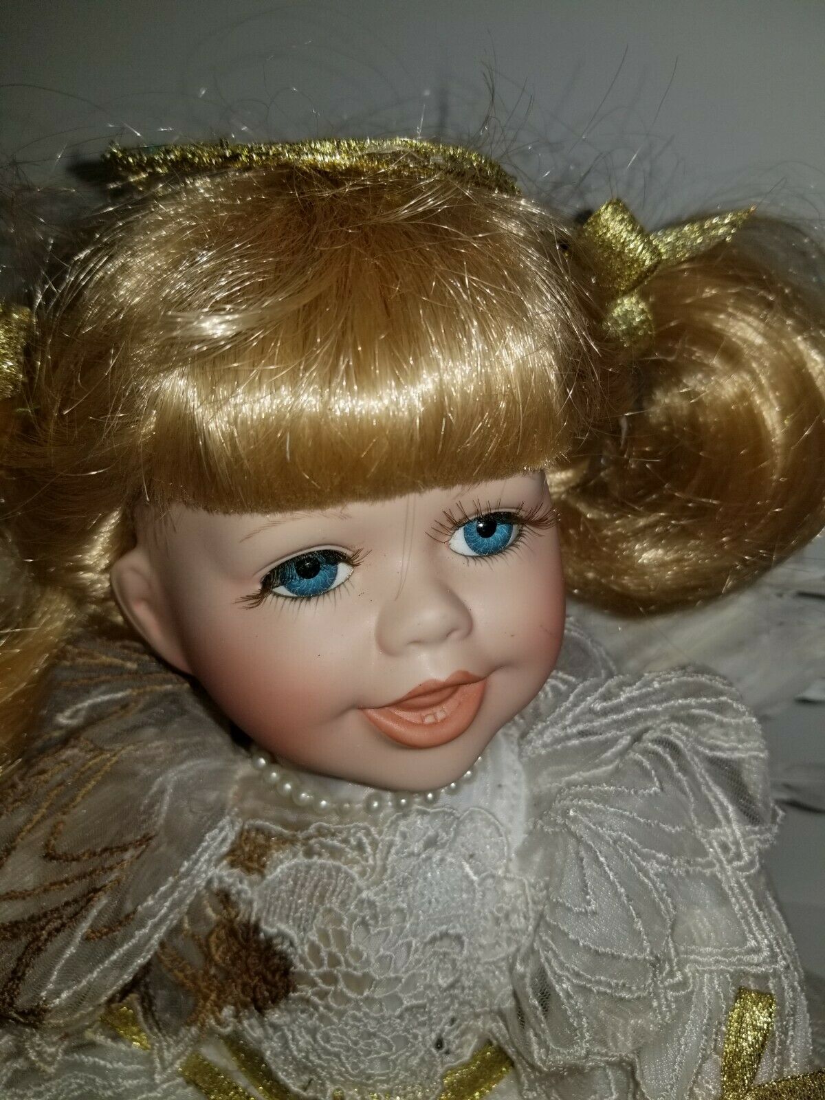 Baby's Dream Angel Doll Handcrafted Bisque Porcelain Doll
