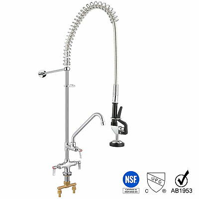 Pre-sale:commercial Pre-rinse Faucet Pull Out Down Sink Kitchen With Sprayer 12"