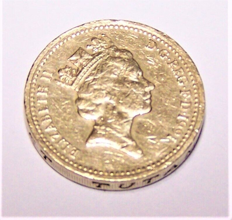 Queen Elizabeth Ii One Pound Coin 1991 England Uk Gb As Pictured